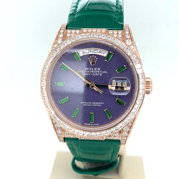 Rolex Day-Date 128455TBR 128455TBR käytetty arvokello